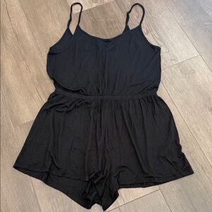 Black Spaghetti Strap Romper